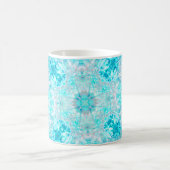 Mug Turquoise Aqua Blue Floral (Centre)