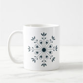 Mug Turquoise bleu moderne Noël scandinave Flèche de n (Gauche)