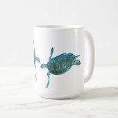 Mug Turquoise Blue Sea Turtles Ocean Elegant Beach (Devant droit)