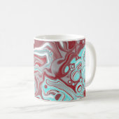 Mug Turquoise, Bourgogne, persiennes en marbre rouge e (Devant droit)