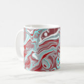 Mug Turquoise, Bourgogne, persiennes en marbre rouge e (Devant gauche)