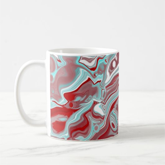 Mug Turquoise, Bourgogne, persiennes en marbre rouge e (Gauche)