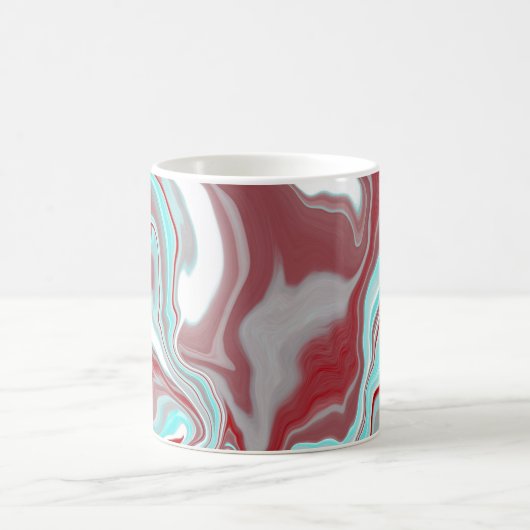 Mug Turquoise, Bourgogne, persiennes en marbre rouge e (Centre)