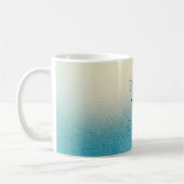 Mug Turquoise Chic Blanc Aqua bleu (Gauche)