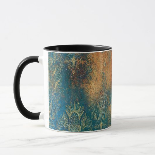 Mug Turquoise Cooper Patina (Gauche)
