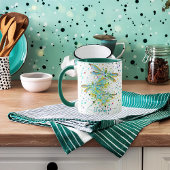 Mug Turquoise Déchirure de libellule personnalisées Ca