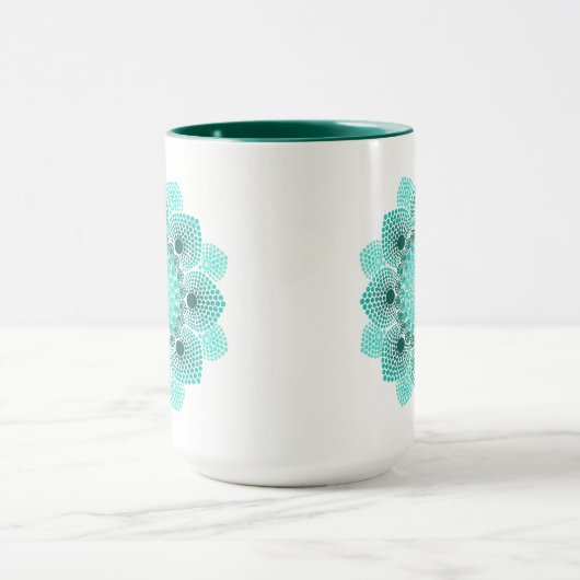 Mug Turquoise Dot Mandala (Centre)