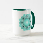 Mug Turquoise Dot Mandala (Devant droit)