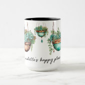 Mug Turquoise et cuivre pendage Plantes succulents (Centre)