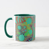 Mug Turquoise et rose (Gauche)