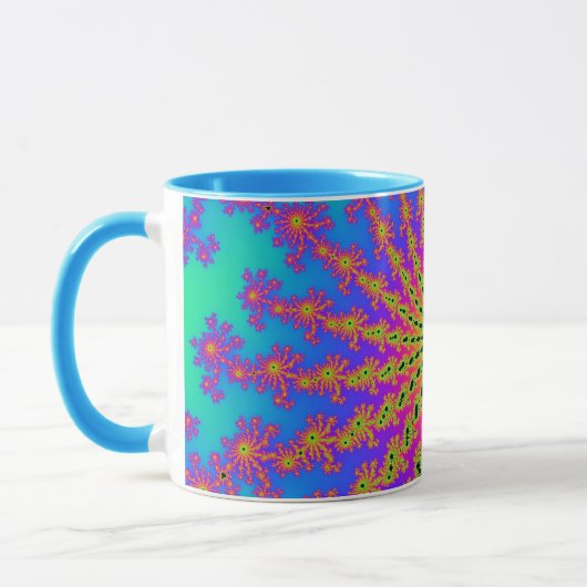 Mug Turquoise et rose (Gauche)