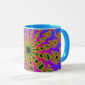 Mug Turquoise et rose (Devant droit)