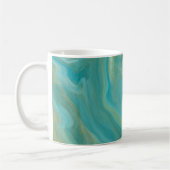 Mug Turquoise et Sandy Brown persiennes Marbre Art (Gauche)