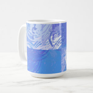 Mug Turquoise et violet Abstrait