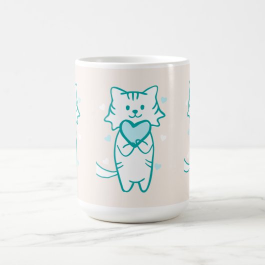 Mug Turquoise Kitty (Centre)