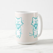 Mug Turquoise Kitty (Devant droit)