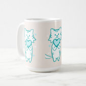 Mug Turquoise Kitty (Devant gauche)
