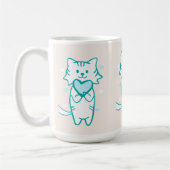 Mug Turquoise Kitty (Gauche)