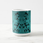 Mug Turquoise Lovebirds Boug de café personnalisé (Centre)