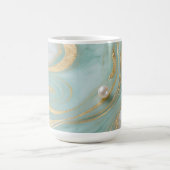 Mug Turquoise Marbre Perle Or Tourbillon (Centre)