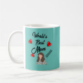 Mug Turquoise Monde Meilleure Maman Fête des mères Mus (Gauche)