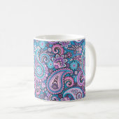 Mug Turquoise Paisley (Devant droit)