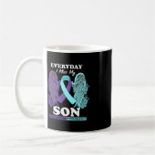 Mug Turquoise Purple Wing Miss Amour Son Prévention du (Gauche)
