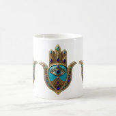 Mug Turquoise Troisième Oeil Hamsa (Centre)