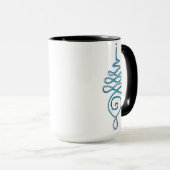 Mug Turquoise Unalome (Devant droit)