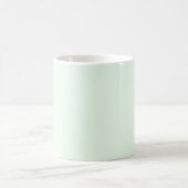 Mug Turquoise Vert Doux Pale Blanc Pastel Couleur Soli (Centre)