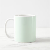 Mug Turquoise Vert Doux Pale Blanc Pastel Couleur Soli (Gauche)