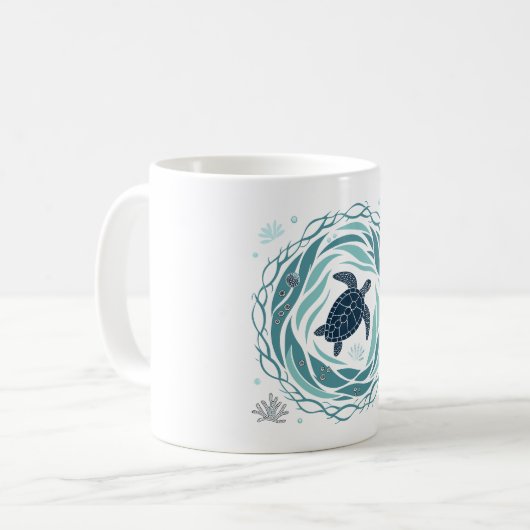 Mug Turtle And Sea (Devant gauche)
