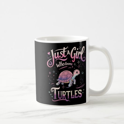 Mug Turtle Cute Girl Men Women S  (Droite)