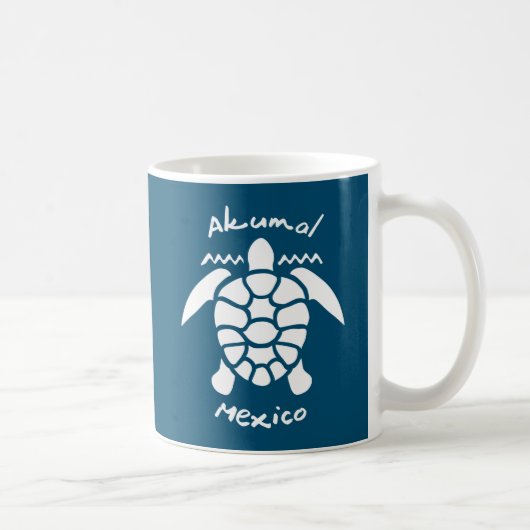 Mug Turtle Diving Akumal, Mexique (Droite)
