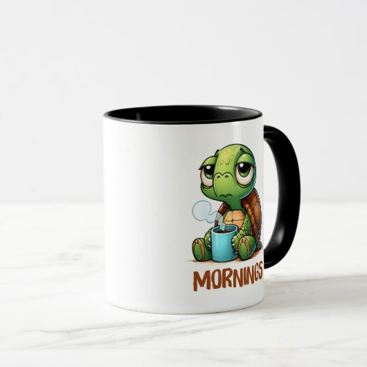 Mug Turtle endormi matin (Devant droit)