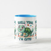Mug Turtle Kawaii mignonne avec jeu amusant Océan (Centre)