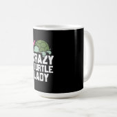 Mug Turtle Lover | Dame de la tortue folle (Devant droit)