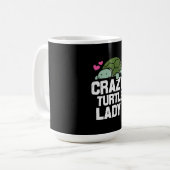 Mug Turtle Lover | Dame de la tortue folle (Devant gauche)
