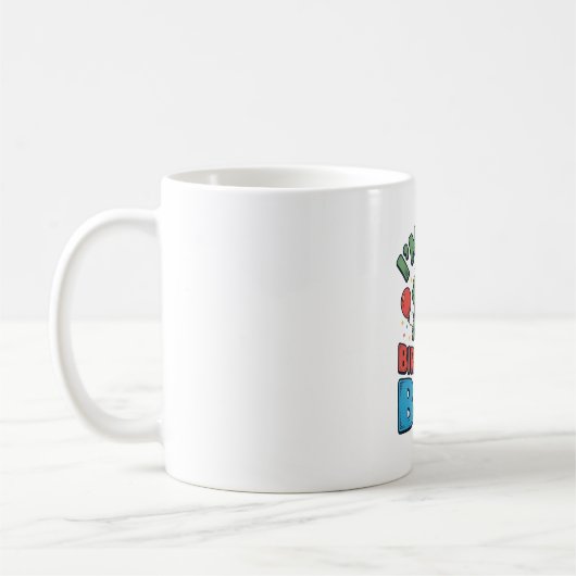 Mug Turtle pour garçon d'anniversaire Design de chemis (Gauche)
