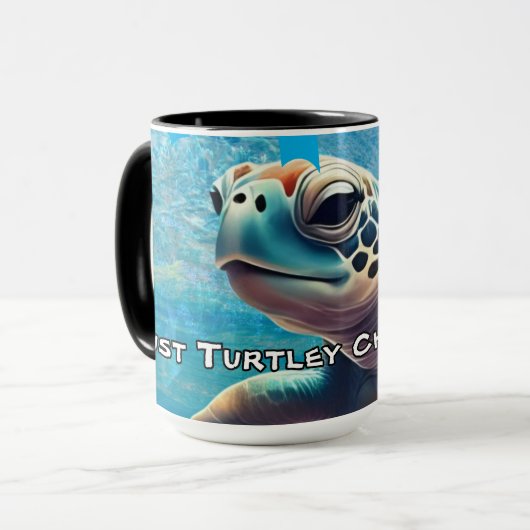 Mug Turtley Chillin' Sea Turtle Gros plan Vibes (Devant gauche)