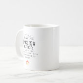 Mug Tuteur Anglais Incroyable Personnalisé Difficile à (Devant gauche)