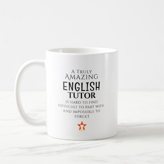 Mug Tuteur Anglais Incroyable Personnalisé Difficile à (Gauche)