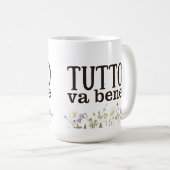 Mug Tutto Va Bene (con fiori) (Devant droit)