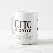 Mug Tutto Va Bene (con fiori) (Devant gauche)