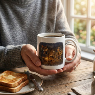 Mug Tux & Twitch Campfire Evening