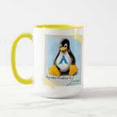 Mug Tux Windows Arch Linux mis à niveau (Gauche)