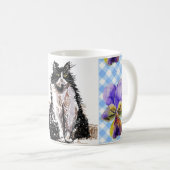 Mug Tuxedo Cat Cute Dessin Black White Cats Café (Devant droit)