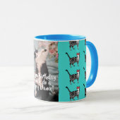 Mug Tuxedo Cat Danses amusantes et joyeuses (Devant droit)