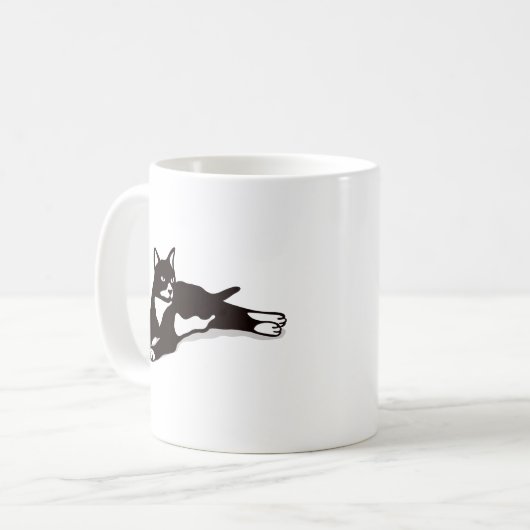 Mug Tuxedo Chat Chat Lady Chat Cadeau Maman Tuxedo Cha (Devant gauche)