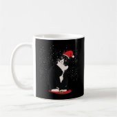 Mug Tuxedo Chat Noël Santa Claus Neige hiver Costu (Gauche)
